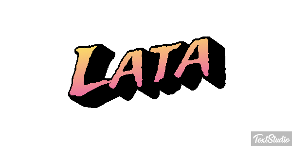 Lata Efeito do texto