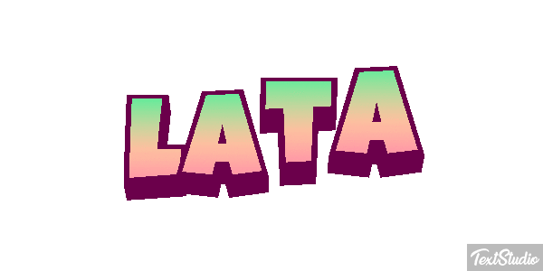 Lata Efeito do texto
