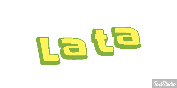Lata Efeito do texto