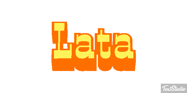 Lata Efeito do texto