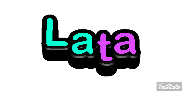 Lata Efeito do texto