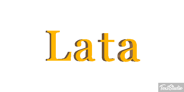 Lata Efeito do texto