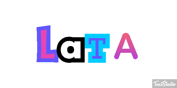 Lata Efeito do texto