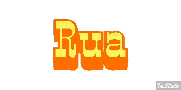 Rua Text effect