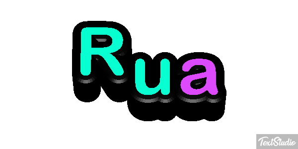 Rua Text effect