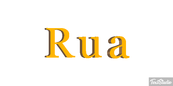 Rua Text effect