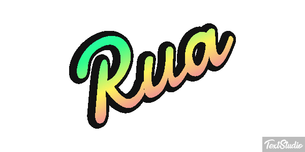 Rua Text effect