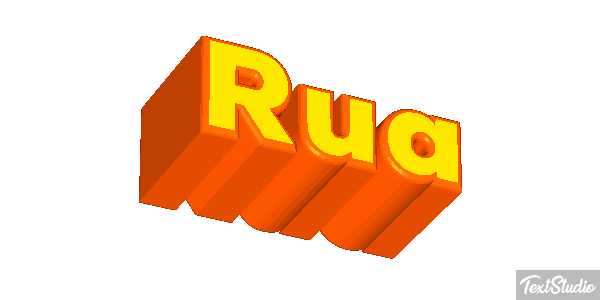 Rua Text effect