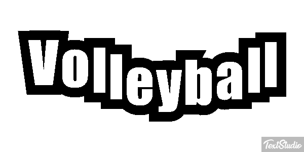 Volleyball Texteffekt