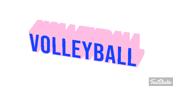 Volleyball Texteffekt
