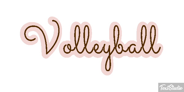 Volleyball Texteffekt