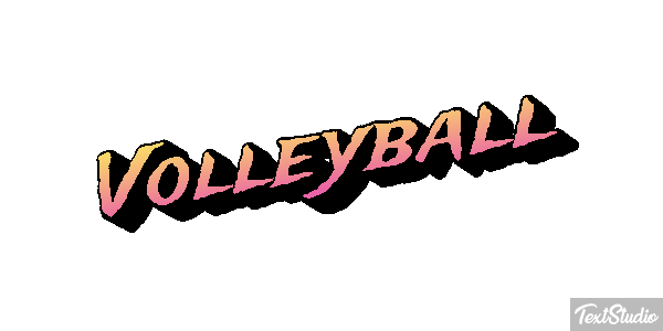Volleyball Texteffekt