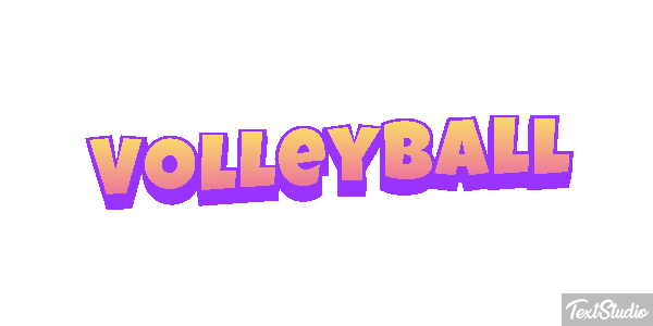 Volleyball Texteffekt