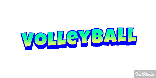 Volleyball Texteffekt
