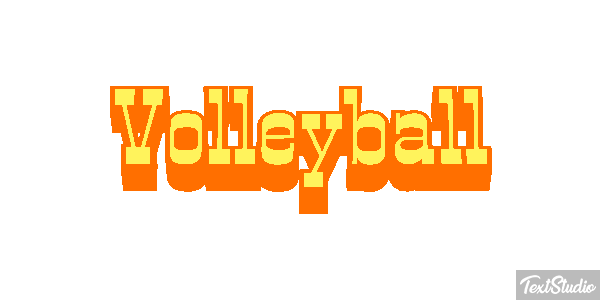 Volleyball Texteffekt