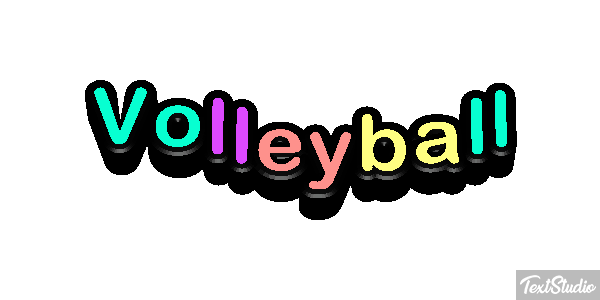 Volleyball Texteffekt