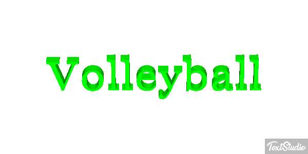 Volleyball Texteffekt