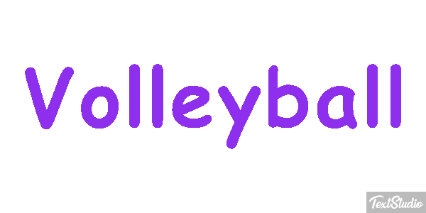 Volleyball Texteffekt