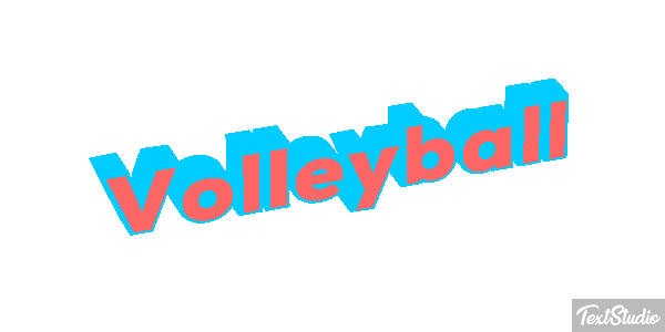 Volleyball Texteffekt