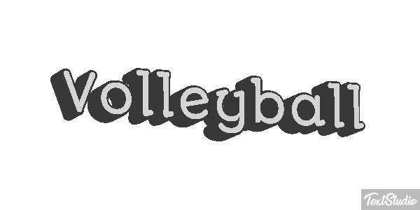 Volleyball Texteffekt