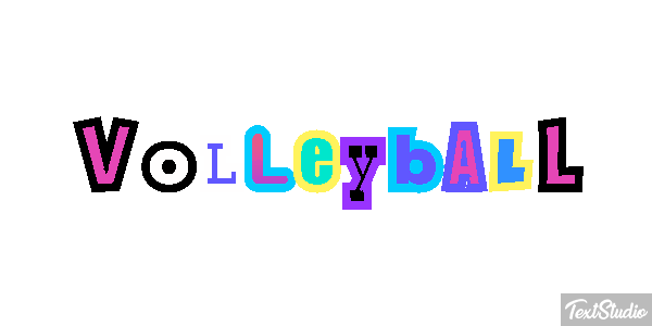 Volleyball Texteffekt