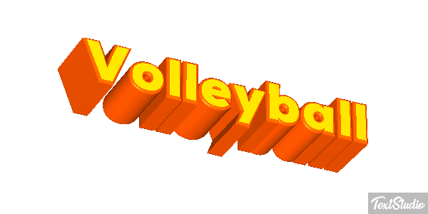 Volleyball Texteffekt