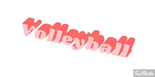 Volleyball Texteffekt