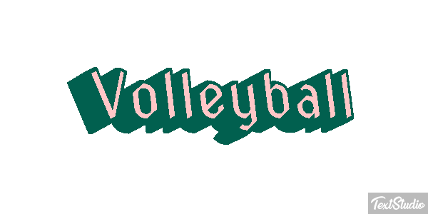 Volleyball Texteffekt