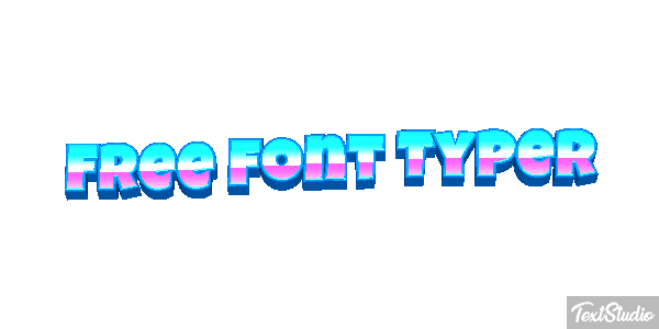 Free Font Typer Efekt tekstowy