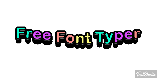 Free Font Typer Efekt tekstowy