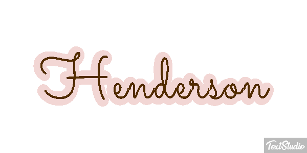 Henderson Text effect