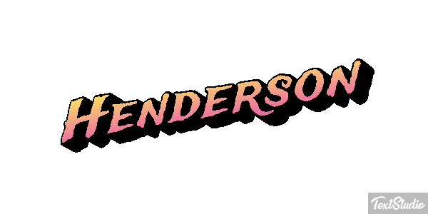 Henderson Text effect
