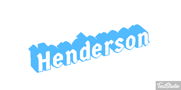 Henderson Text effect