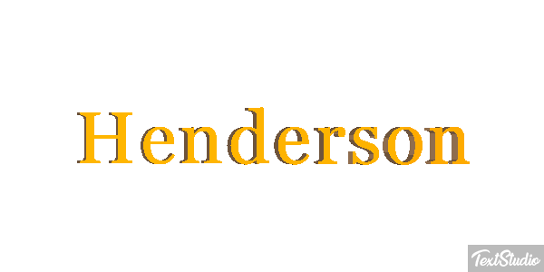 Henderson Text effect