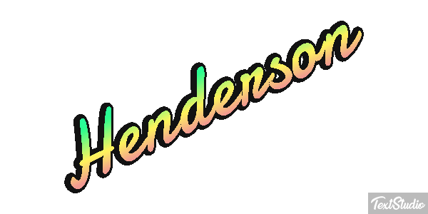 Henderson Text effect