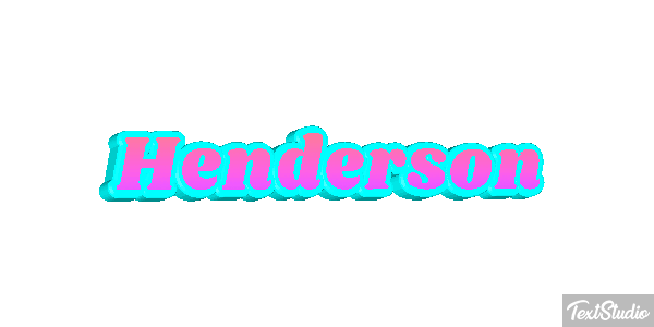 Henderson Text effect