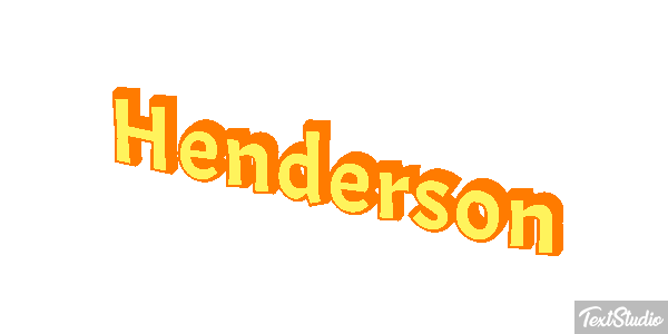Henderson Text effect