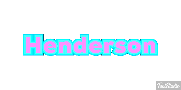 Henderson Text effect
