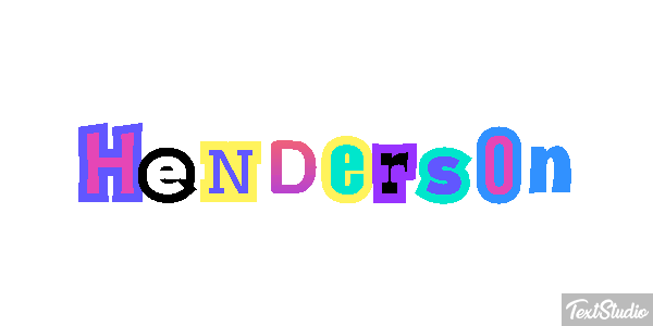 Henderson Text effect