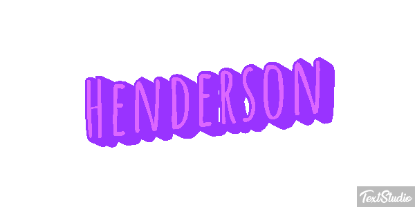 Henderson Text effect