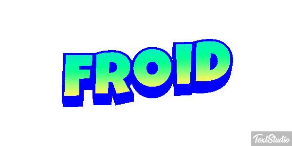 Froid Effet de texte
