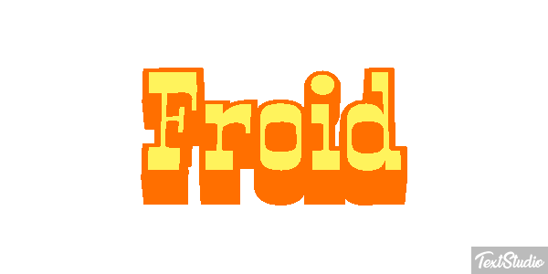 Froid Effet de texte