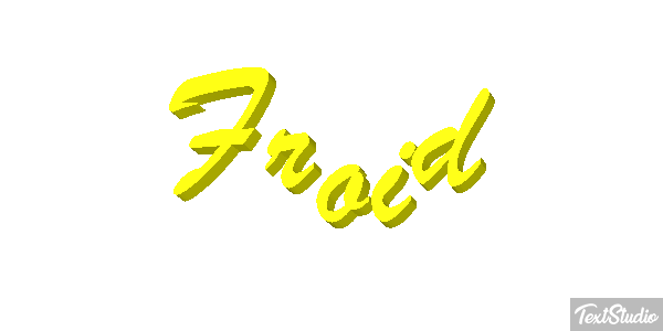 Froid Effet de texte