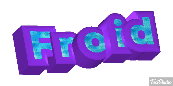 Froid Effet de texte
