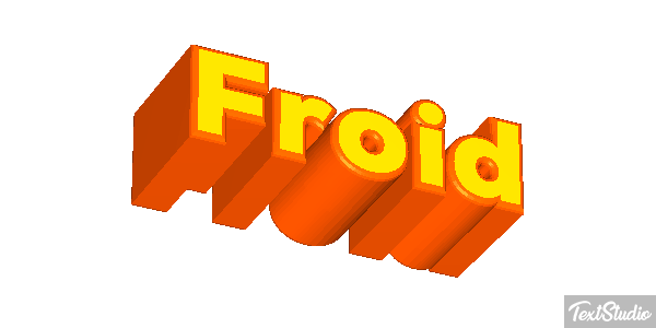 Froid Effet de texte