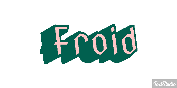 Froid Effet de texte