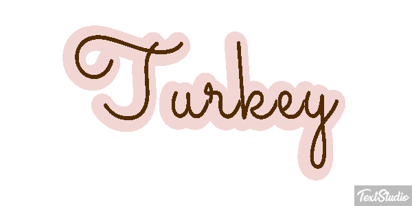 Turkey Effetto testo
