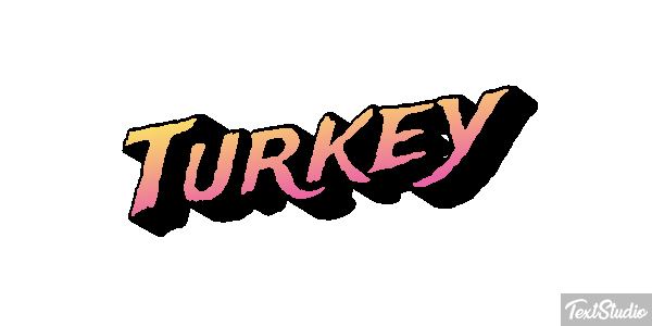 Turkey Effetto testo