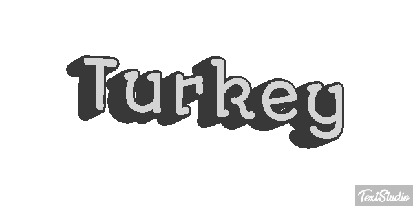 Turkey Effetto testo