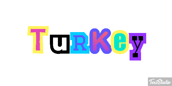 Turkey Effetto testo